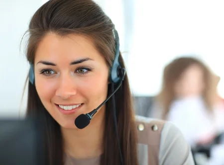 Fuel Oil Express support agent on a call